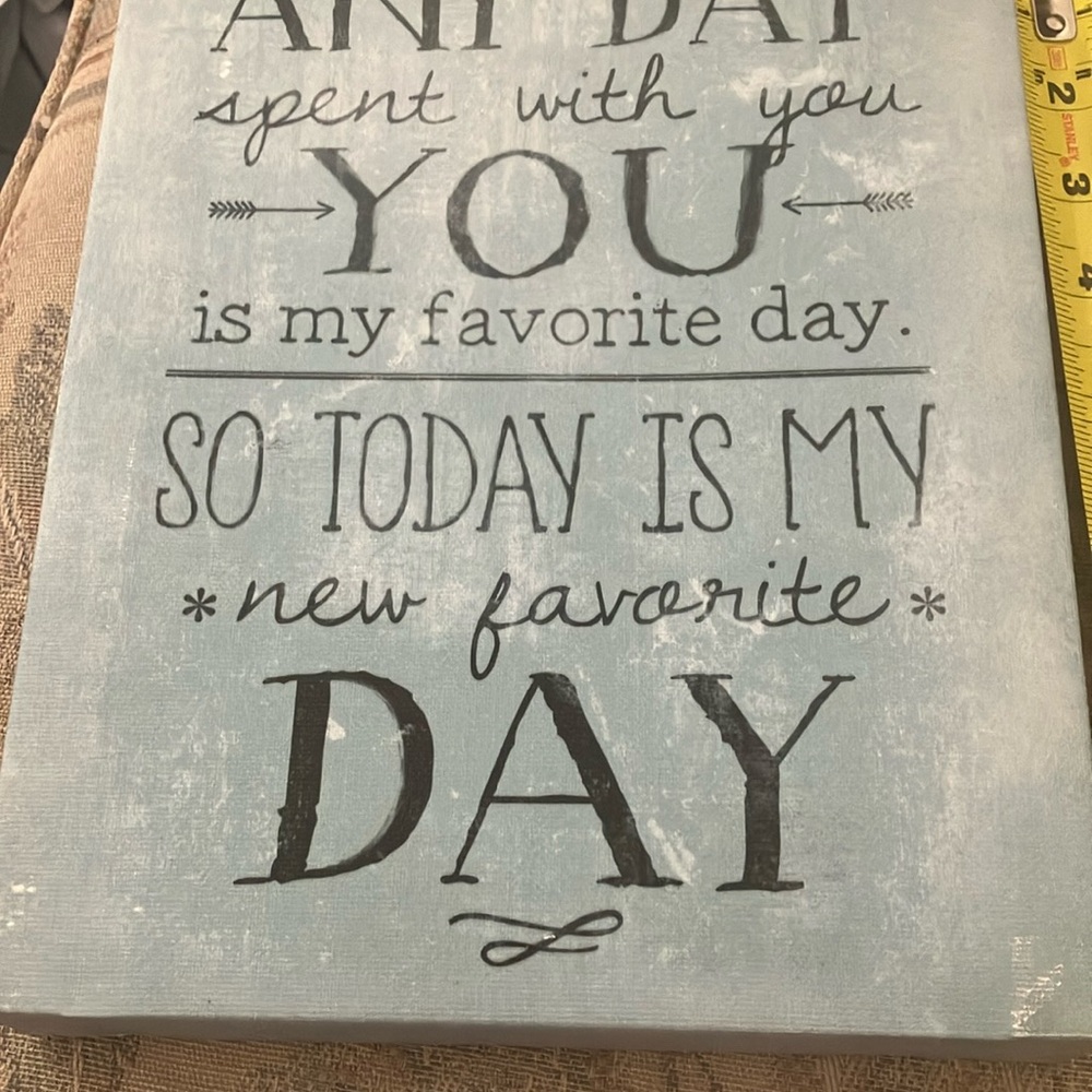 New favorite day wall piece